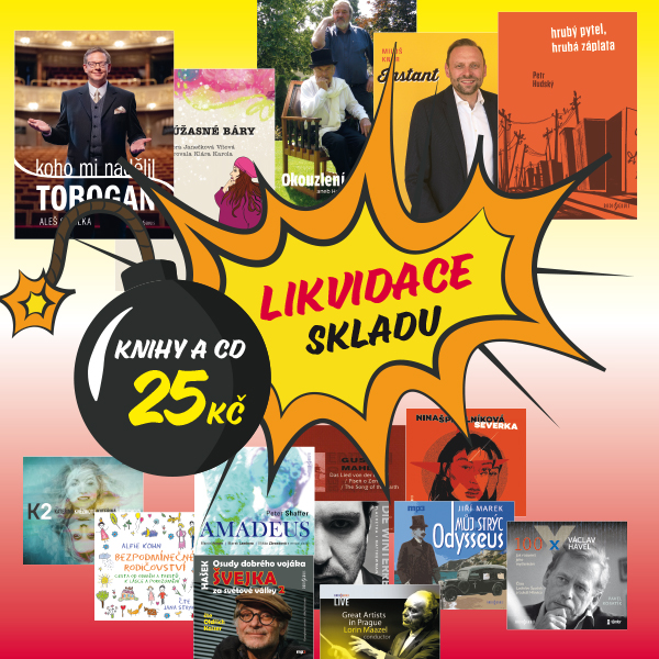 Likvidace skladu - CD a knihy za 25 Kč